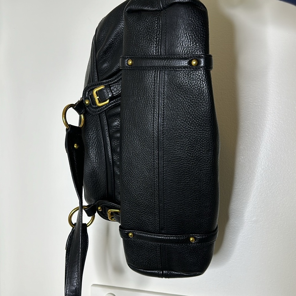 Vintage leather Black Prada large shoulder bag with Prada charms, never used - Picture 9 of 10